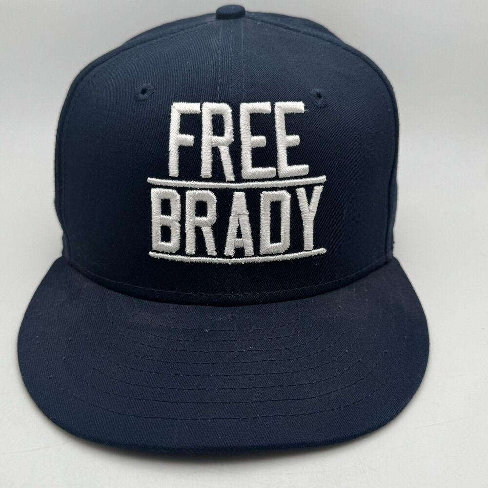 Free Brady Hat Cap New Era 9Fifty Navy White Snapback Football